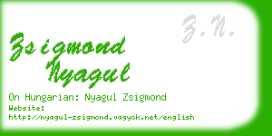 zsigmond nyagul business card